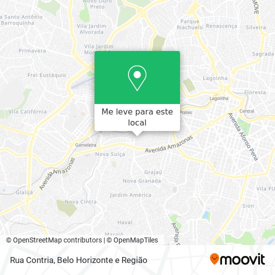 Rua Contria mapa