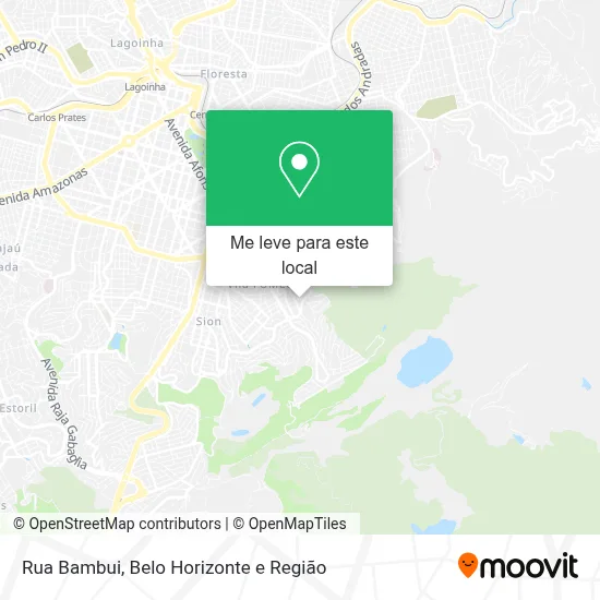 Rua Bambui mapa