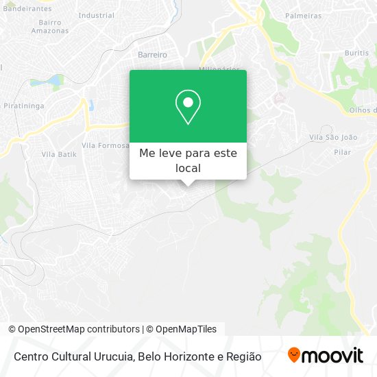 Centro Cultural Urucuia mapa