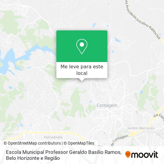 Escola Municipal Professor Geraldo Basilio Ramos mapa