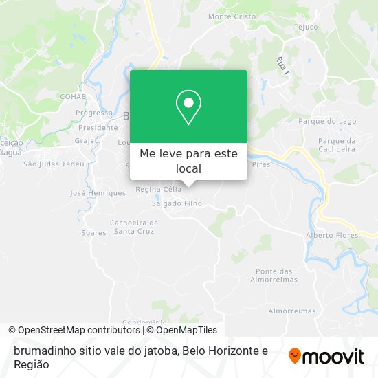brumadinho sitio vale do jatoba mapa