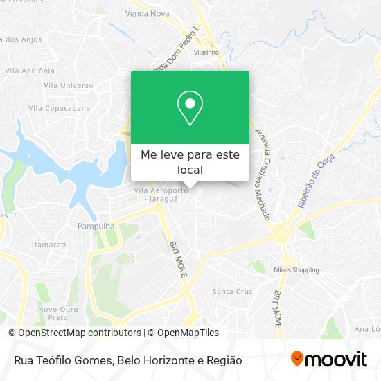 Rua Teófilo Gomes mapa