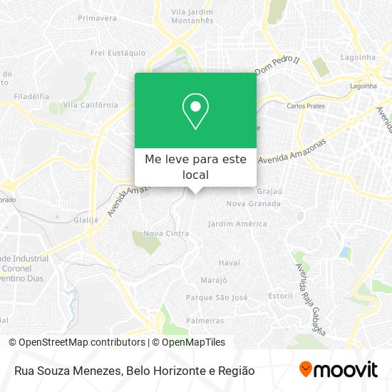 Rua Souza Menezes mapa