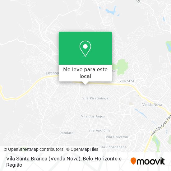 Vila Santa Branca (Venda Nova) mapa