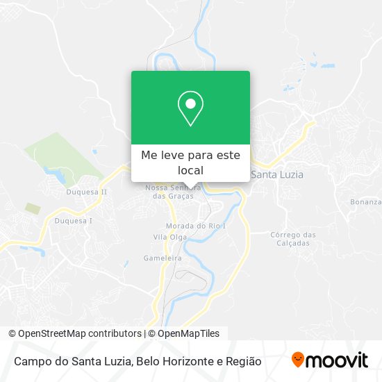 Campo do Santa Luzia mapa