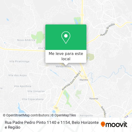 Rua Padre Pedro Pinto 1140 e 1154 mapa