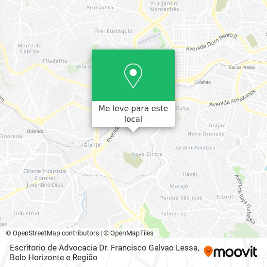 Escritorio de Advocacia Dr. Francisco Galvao Lessa mapa