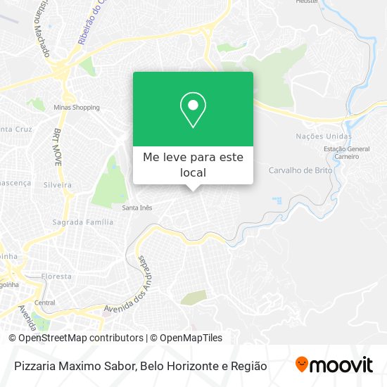 Pizzaria Maximo Sabor mapa