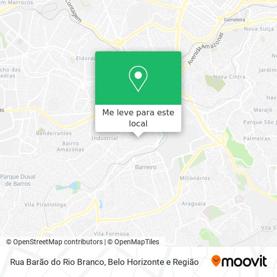 Rua Barão do Rio Branco mapa