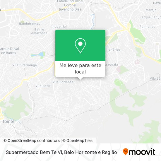 Supermercado Bem Te Vi mapa