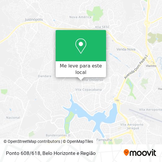 Ponto 608/618 mapa