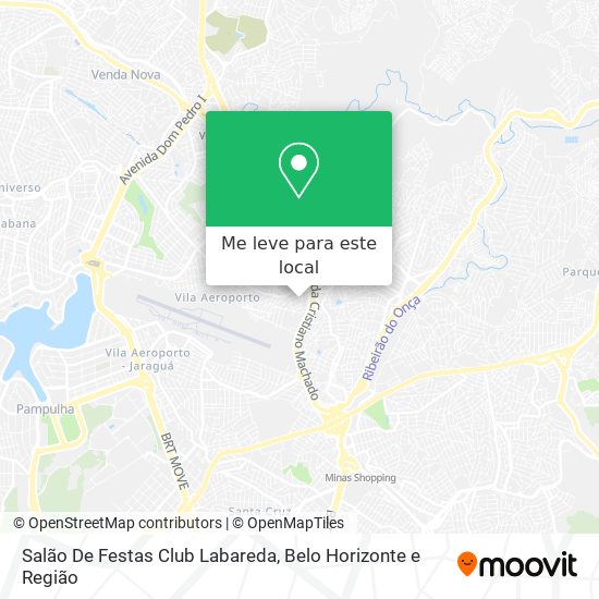 Salão De Festas Club Labareda mapa