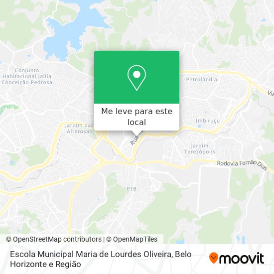 Escola Municipal Maria de Lourdes Oliveira mapa