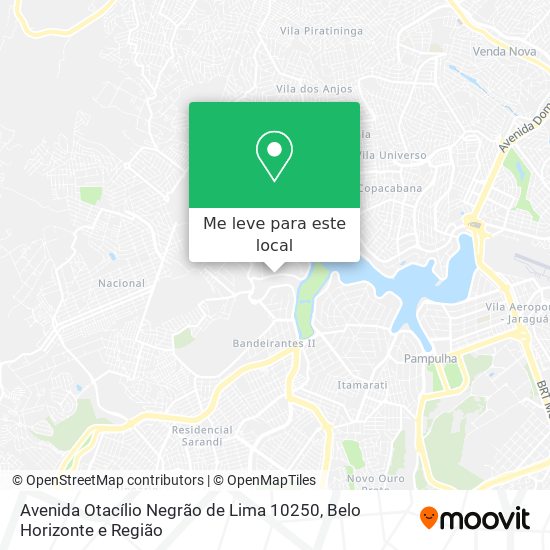 Avenida Otacílio Negrão de Lima 10250 mapa