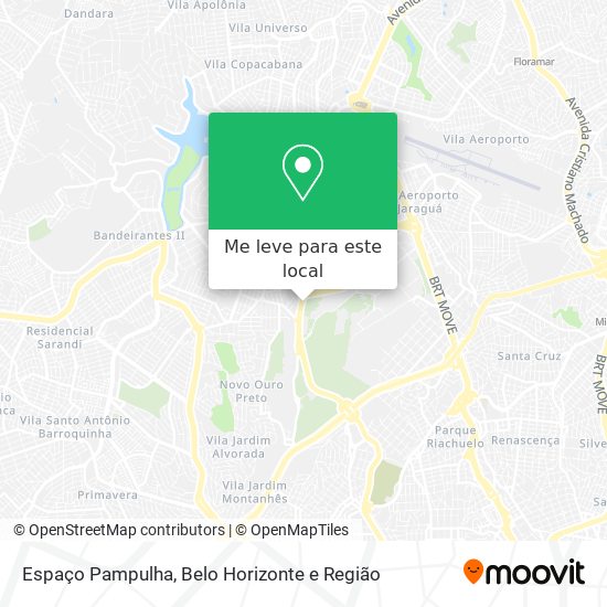 Espaço Pampulha mapa