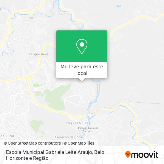 Escola Municipal Gabriela Leite Araújo mapa
