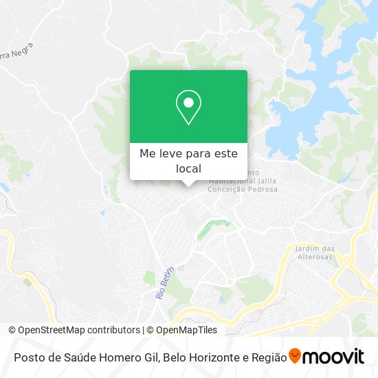 Posto de Saúde Homero Gil mapa