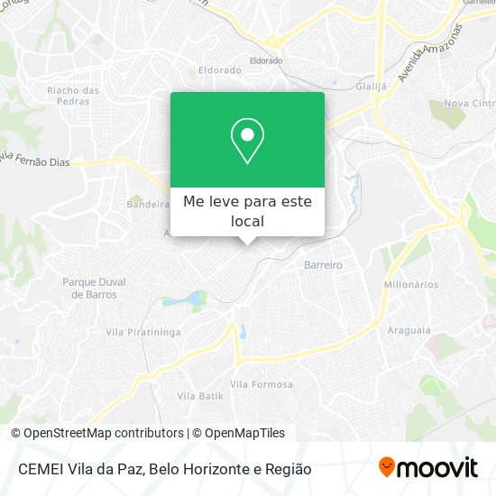 CEMEI Vila da Paz mapa