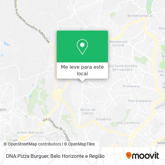DNA Pizza Burguer mapa