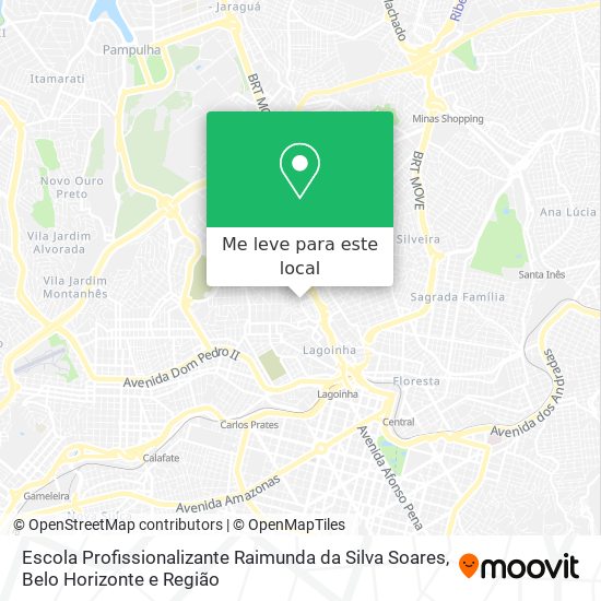 Escola Profissionalizante Raimunda da Silva Soares mapa