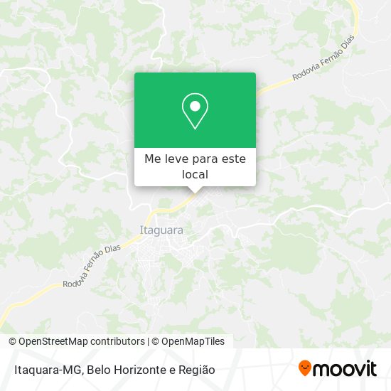Itaquara-MG mapa