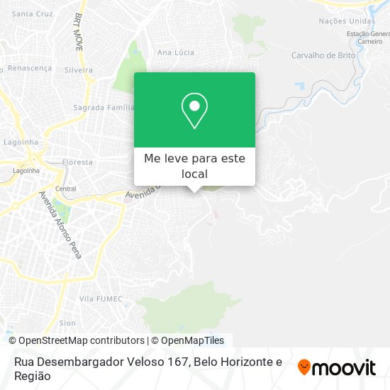 Rua Desembargador Veloso 167 mapa