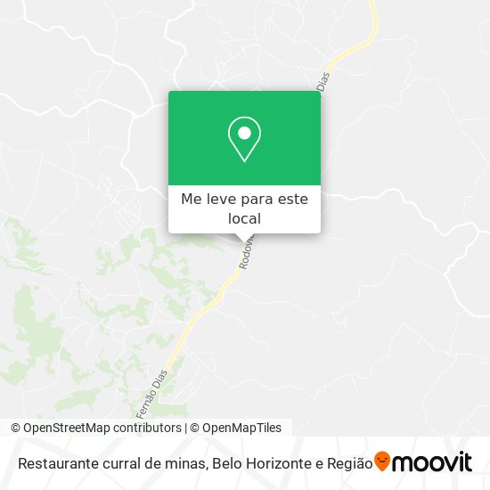 Restaurante curral de minas mapa
