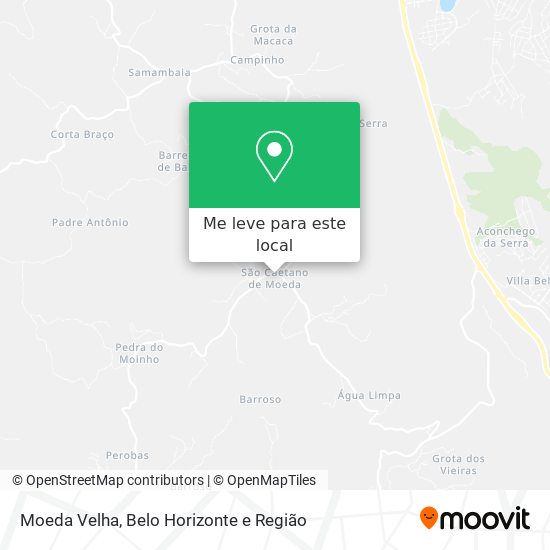 Moeda Velha mapa