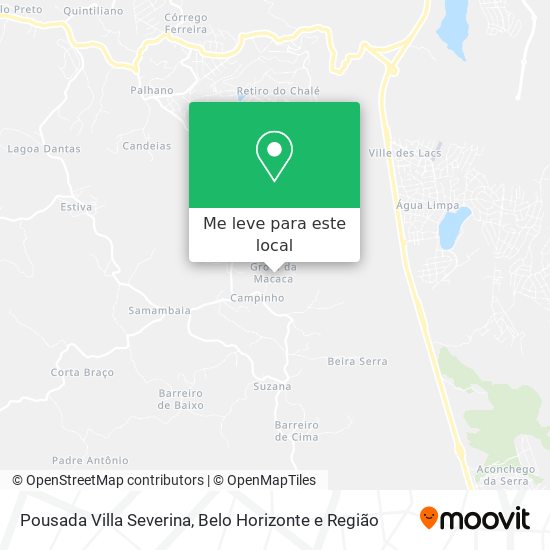 Pousada Villa Severina mapa