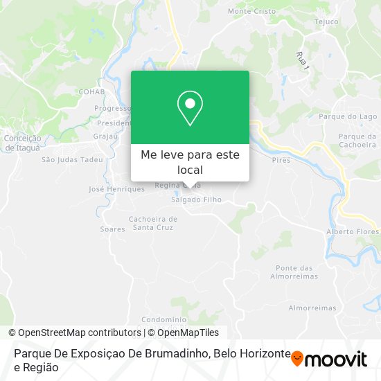 Parque De Exposiçao De Brumadinho mapa