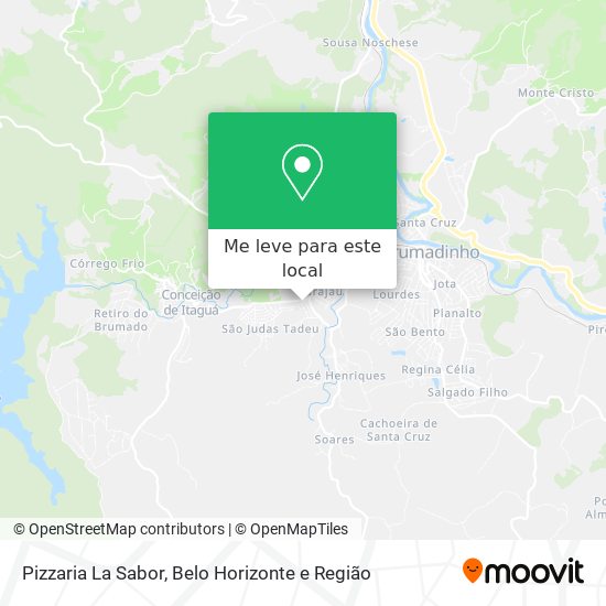Pizzaria La Sabor mapa