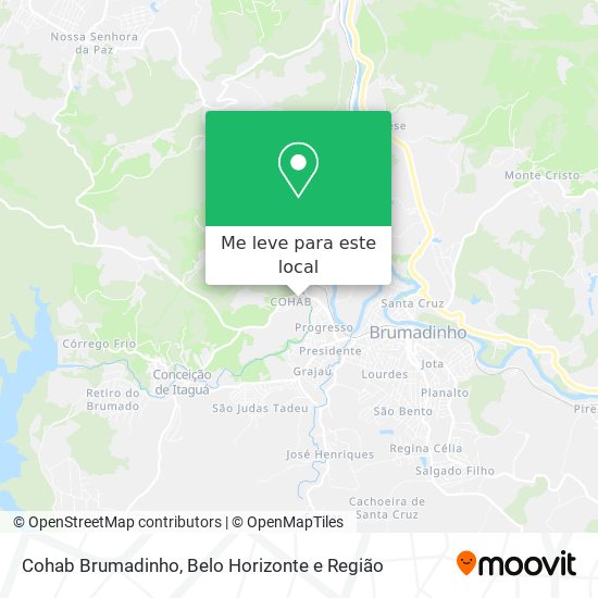Cohab Brumadinho mapa