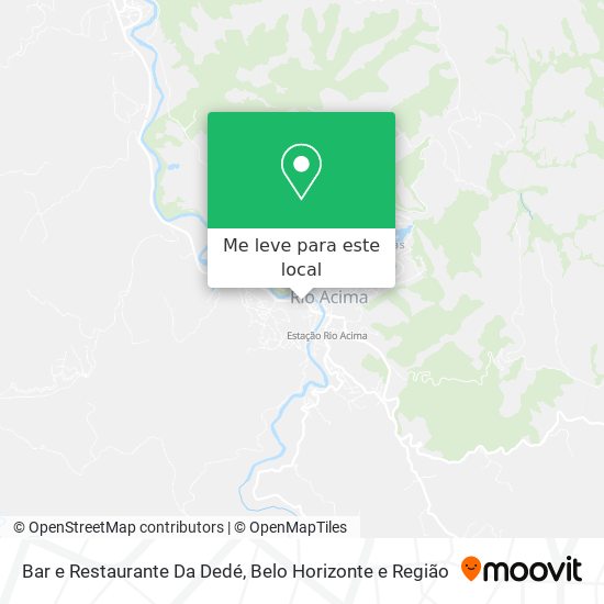 Bar e Restaurante Da Dedé mapa