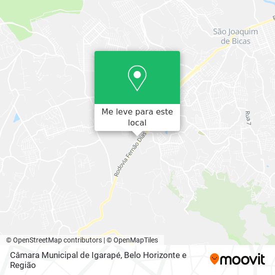 Câmara Municipal de Igarapé mapa