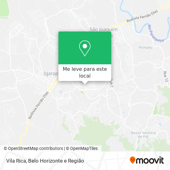 Vila Rica mapa