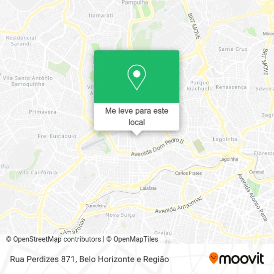 Rua Perdizes 871 mapa