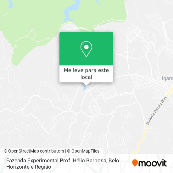 Fazenda Experimental Prof. Hélio Barbosa mapa