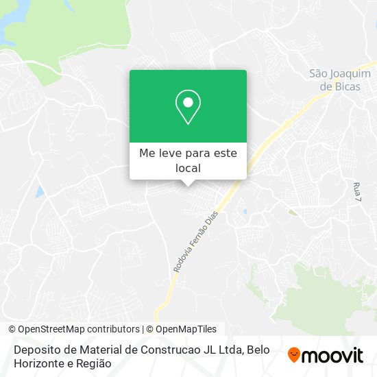 Deposito de Material de Construcao JL Ltda mapa