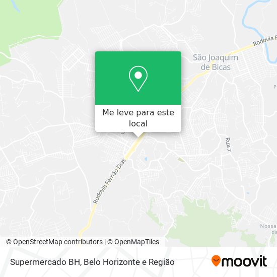 Supermercado BH mapa