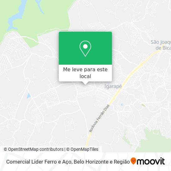 Comercial Lider Ferro e Aço mapa