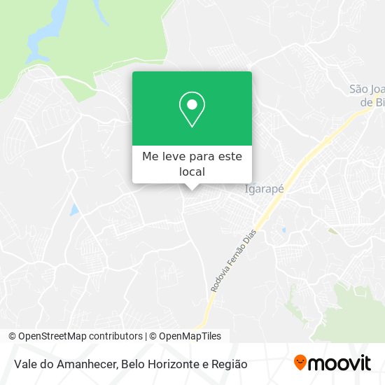 Vale do Amanhecer mapa