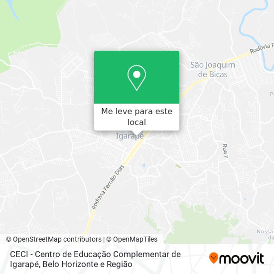 CECI - Centro de Educação Complementar de Igarapé mapa