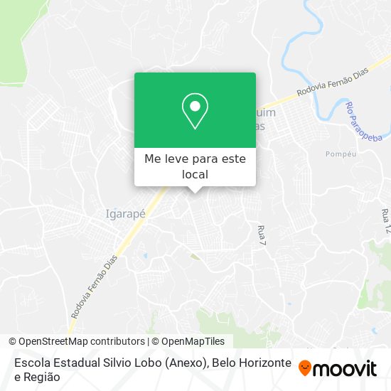 Escola Estadual Silvio Lobo (Anexo) mapa