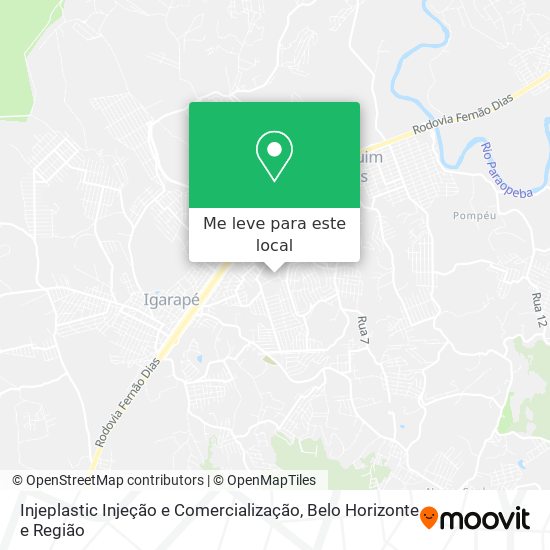 Injeplastic Injeção e Comercialização mapa