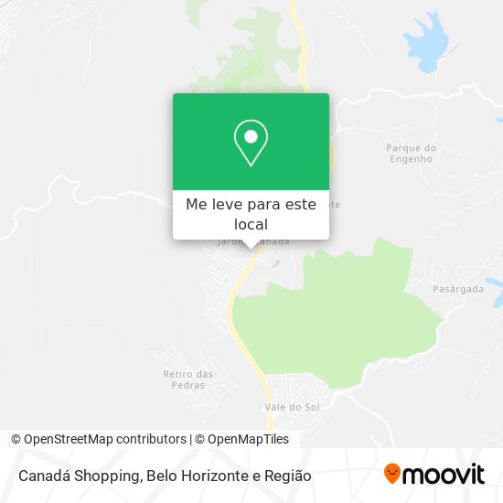 Canadá Shopping mapa