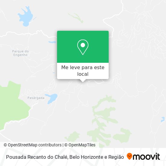 Pousada Recanto do Chalé mapa