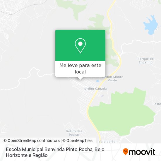 Escola Municipal Benvinda Pinto Rocha mapa