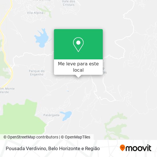 Pousada Verdivino mapa