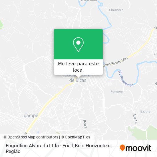 Frigorífico Alvorada Ltda - Friall mapa