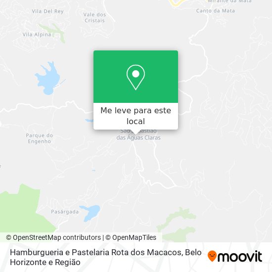 Hamburgueria e Pastelaria Rota dos Macacos mapa